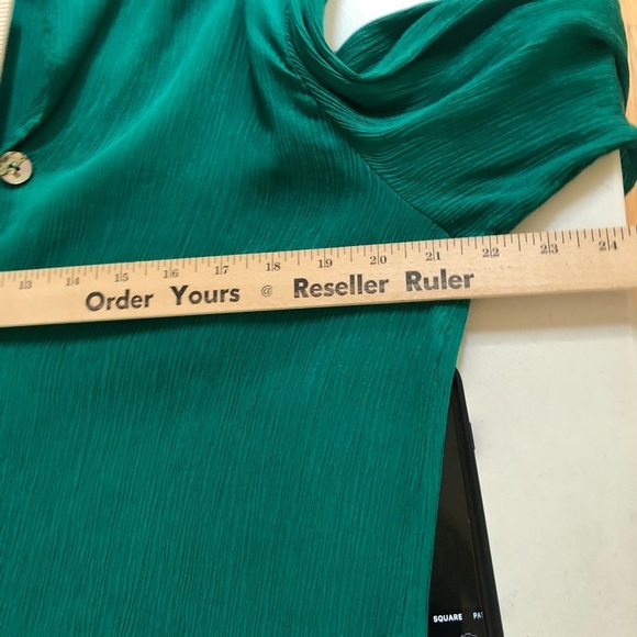 Dana Buchman  size 10 emerald green 2 pc duster & tank - Picture 14 of 15